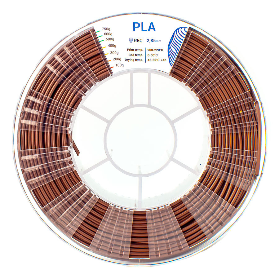 PLA plastic REC 2.85 mm brown