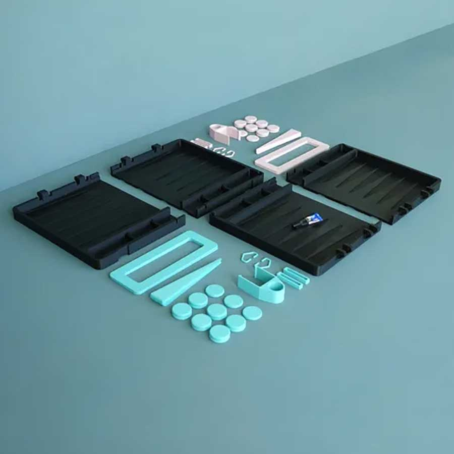 3D model of backgammon