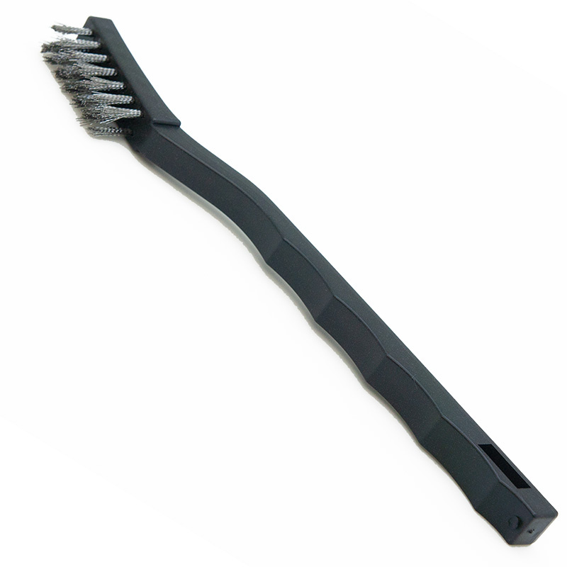 Steel brush for the nozzle