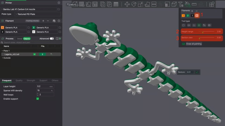 Руководство по подготовке к цветной печати на 3D-принтерах Bambu Lab с AMS