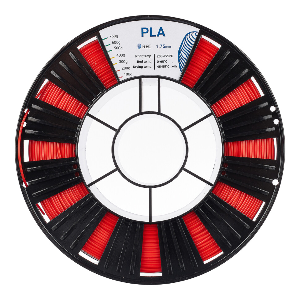 PLA Plastic REC 1.75 mm red