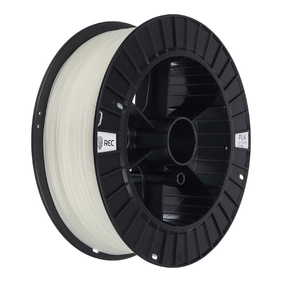 PLA пластик REC 1.75мм натуральный 3кг
