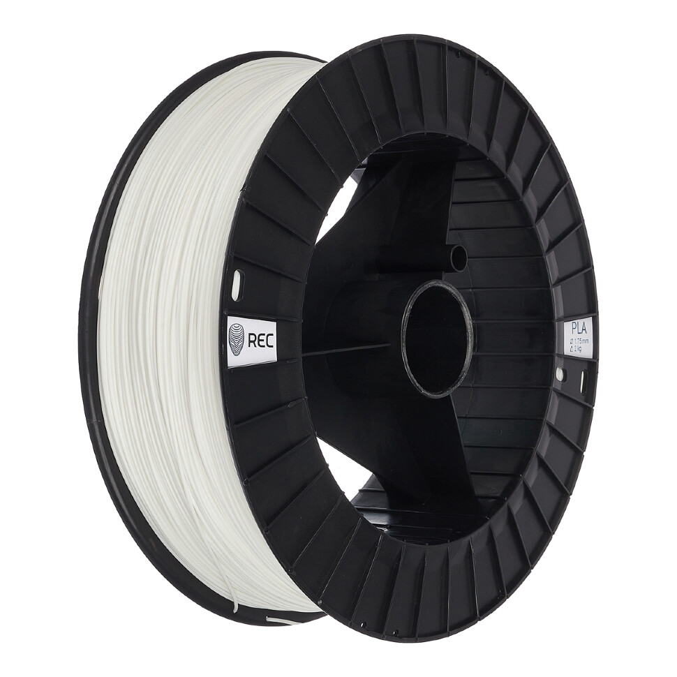 PLA пластик REC 1.75мм белый 3кг