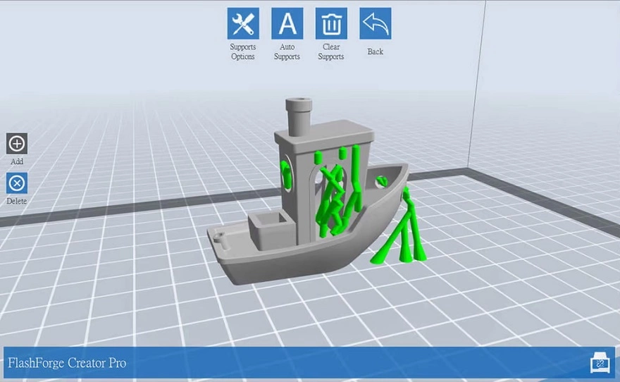 поддержки в 3D-печати