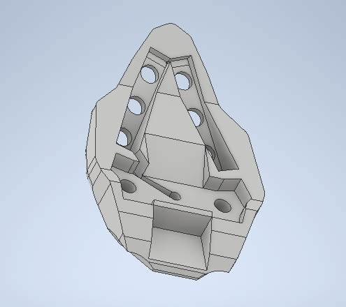 3D model of a cap with turn signals for Ducati Panigale