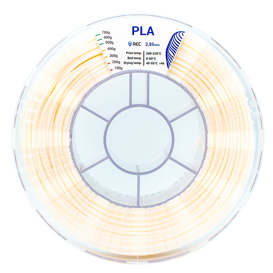 PLA plastic REC 2.85 mm natural