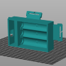 3D model of the flashlight case under 18650