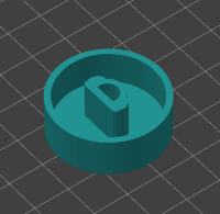 3Д модель кнопки-крутилки