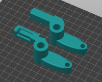 3Д модель толкатель ручки водителя DAF