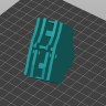 3D model Scania chair handle
