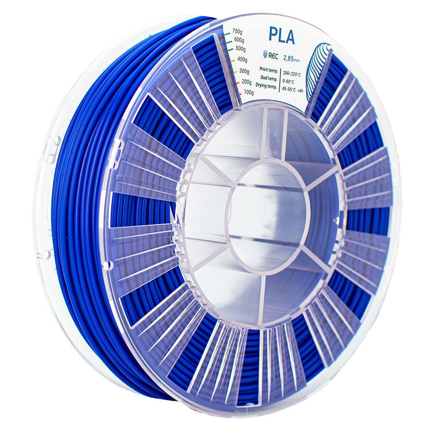 PLA пластик REC 2.85мм синий