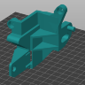 3D model of the Citroen headlight mount