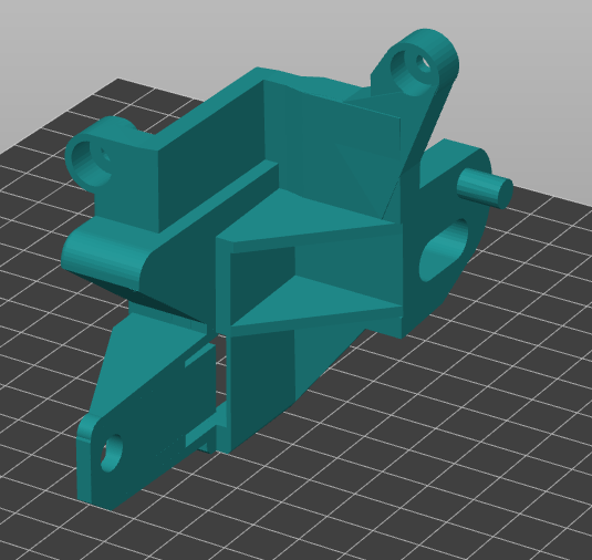 3D model of the Citroen headlight mount