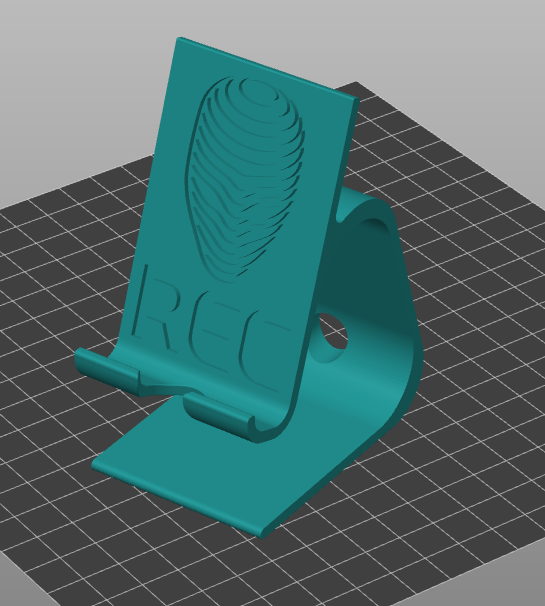 3D model phone stand REC