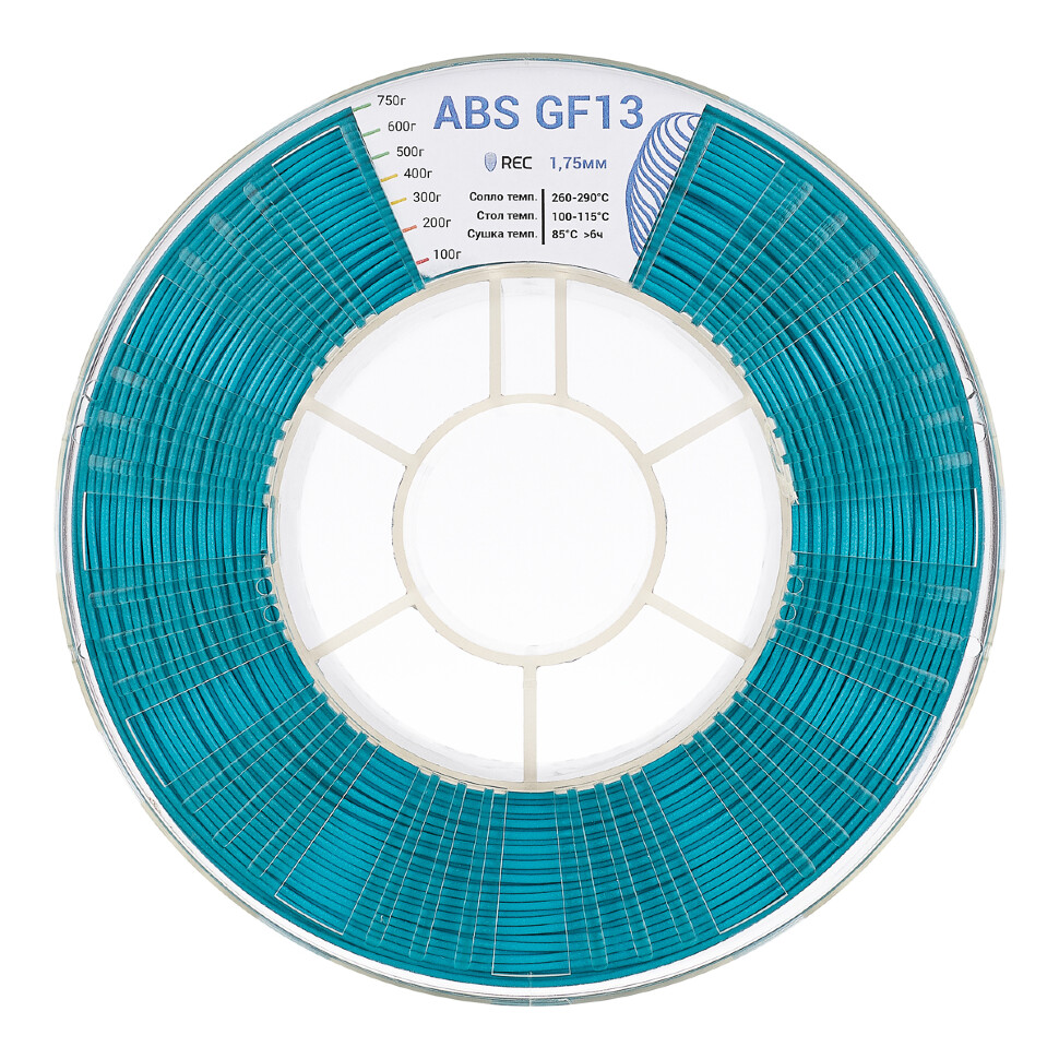 ABS GF13 пластик REC 1.75мм бирюзовый
