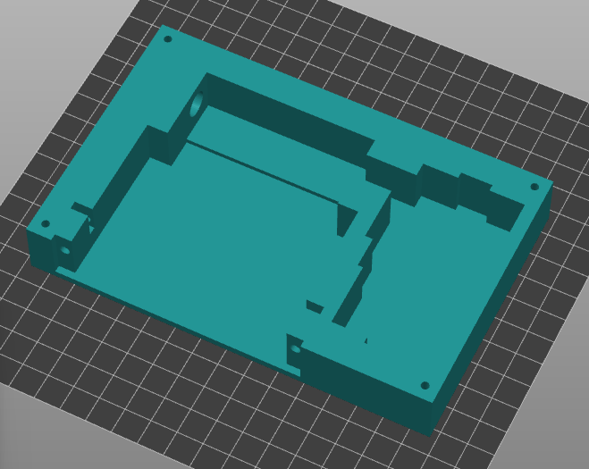 3D model of the motor control panel housing