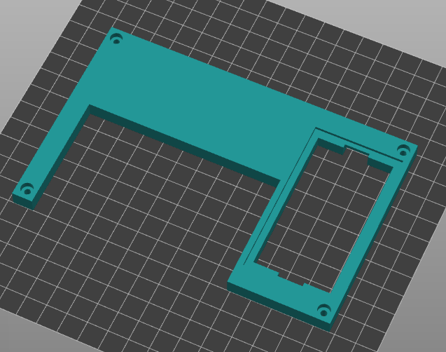 3D model of the motor control panel housing