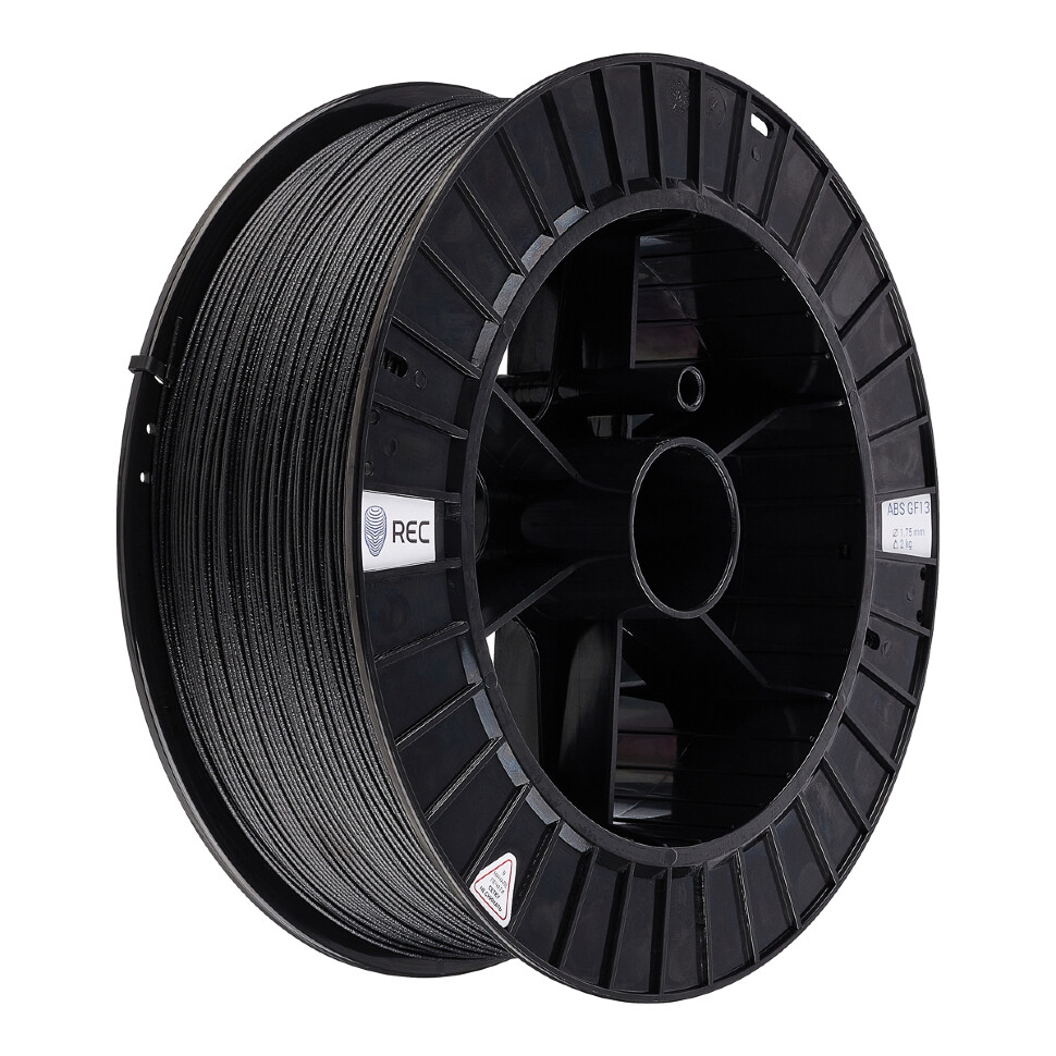 ABS GF13 пластик REC 1.75мм чёрный 2кг
