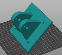 3Д модель крепление монитора на стойку