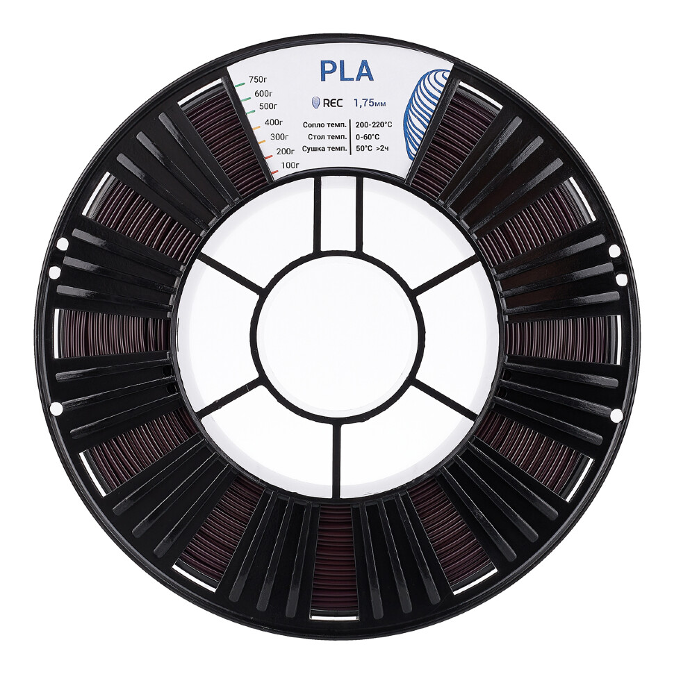 PLA пластик REC 1.75мм темно-фиолетовый