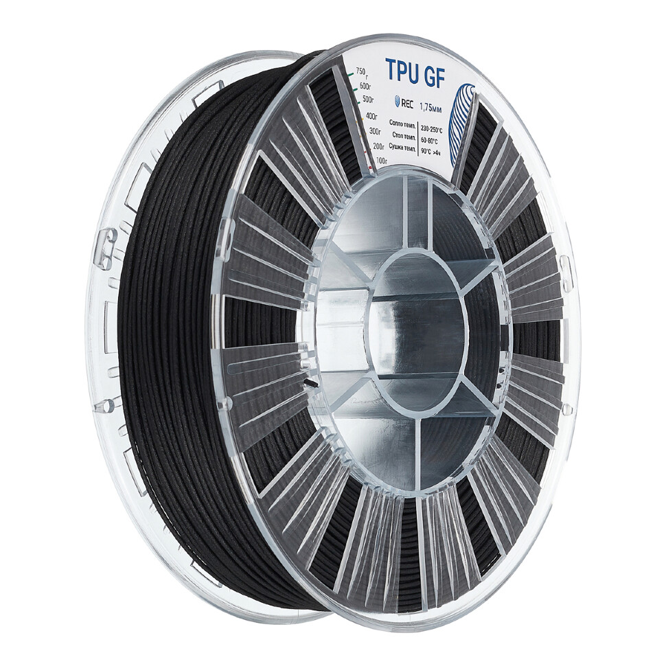 TPU GF пластик REC 1.75мм черный