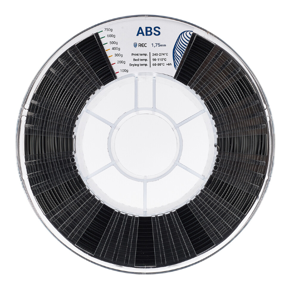 ABS plastic REC 1.75 mm black