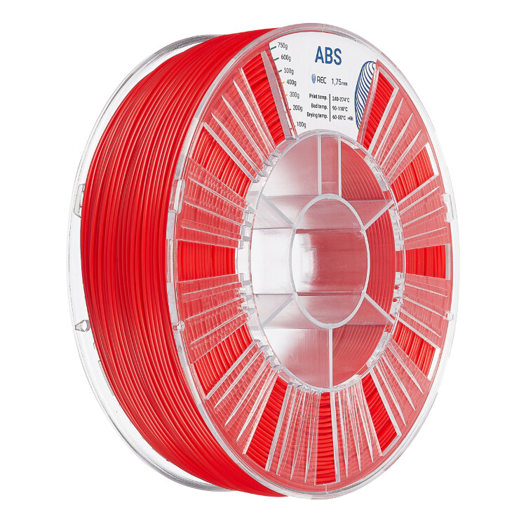 ABS plastic REC 1.75 mm red