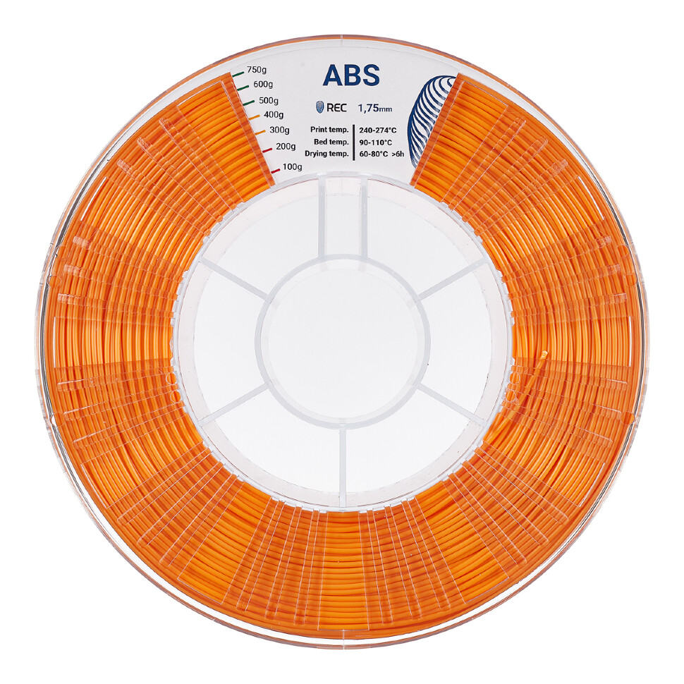 ABS пластик REC 1.75мм оранжевый