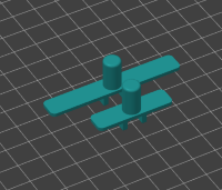 3Д модель кнопки переключателя вытяжки JETAIR