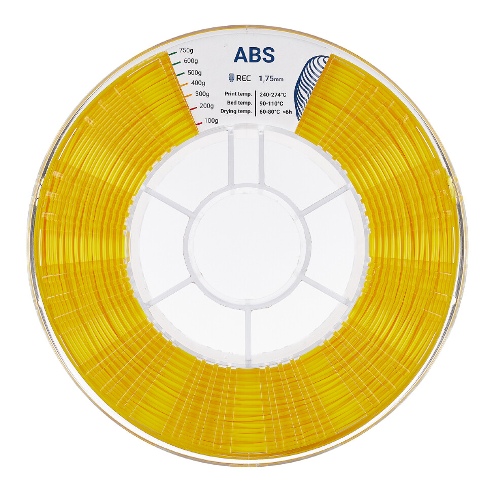 ABS пластик REC 1.75мм жёлтый