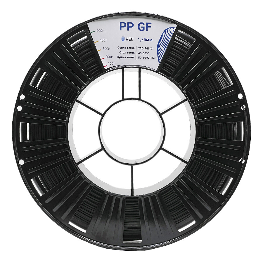 PP GF пластик REC 1.75мм чёрный