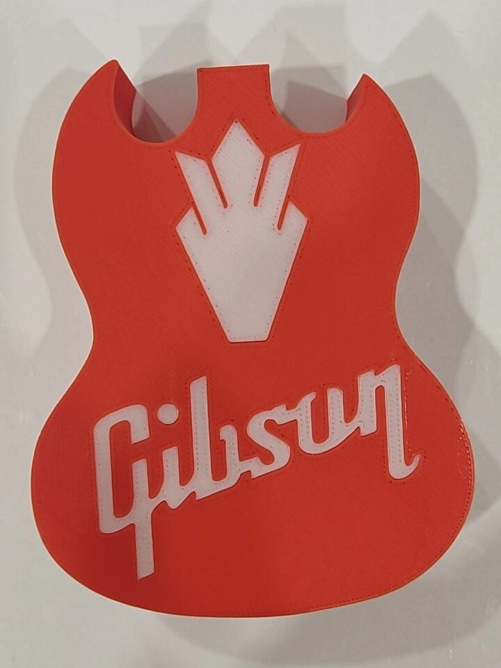 3D model case for pickups in the form of Gibson SG