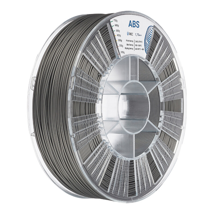 ABS plastic REC 1.75 mm silver