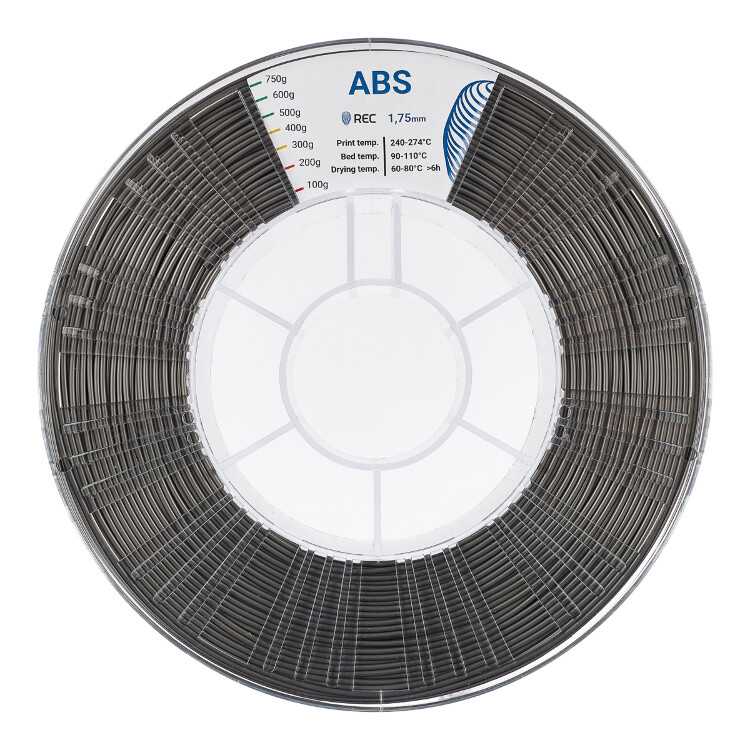 ABS plastic REC 1.75 mm silver