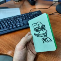 3D model of Pepe the frog box