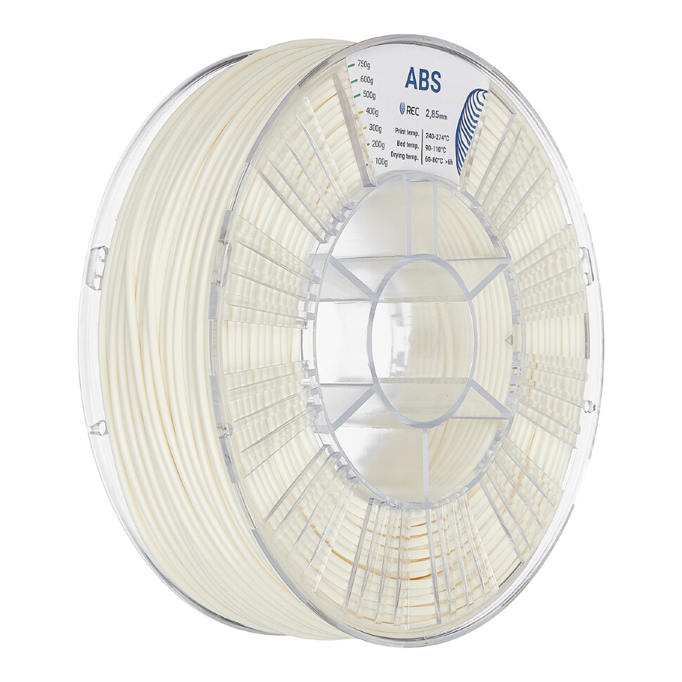 ABS plastic REC 2.85 mm white