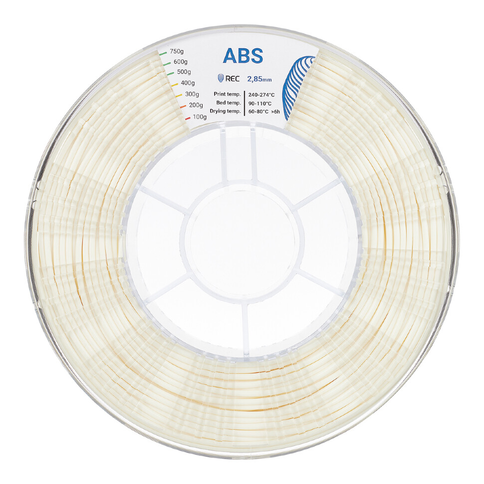 ABS plastic REC 2.85 mm white
