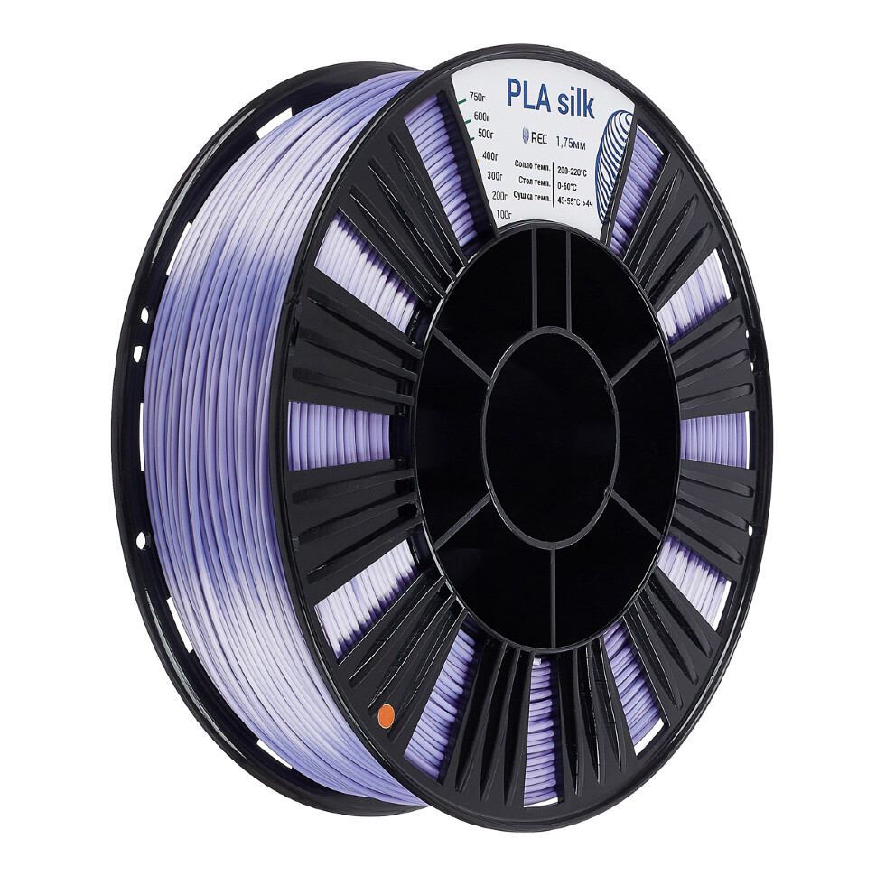 PLA Silk пластик REC 1.75мм фиолетовый