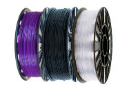 Комплект ABS черный, Relax прозрачный, PLA фиолетовый