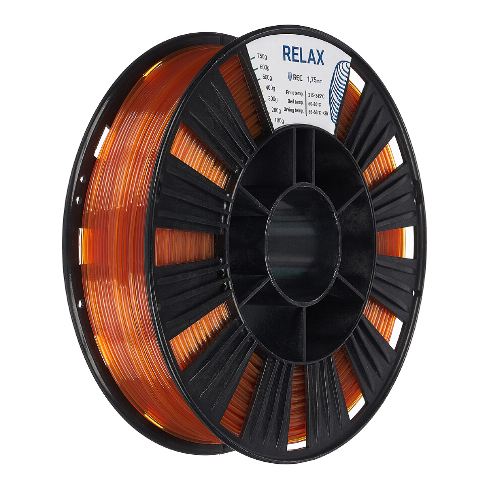 RELAX plastic REC 1.75mm transparent-amber