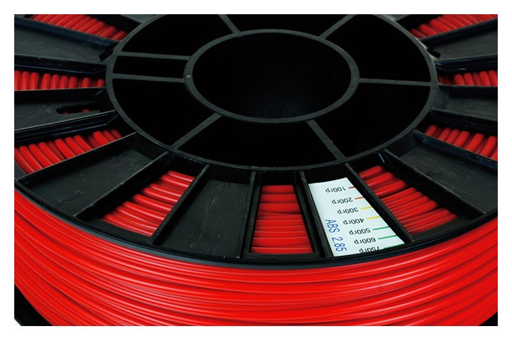 ABS plastic REC 2.85 mm bright red