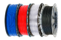 Комплект ABS синий, Relax прозрачный, PLA красный, Formax черный