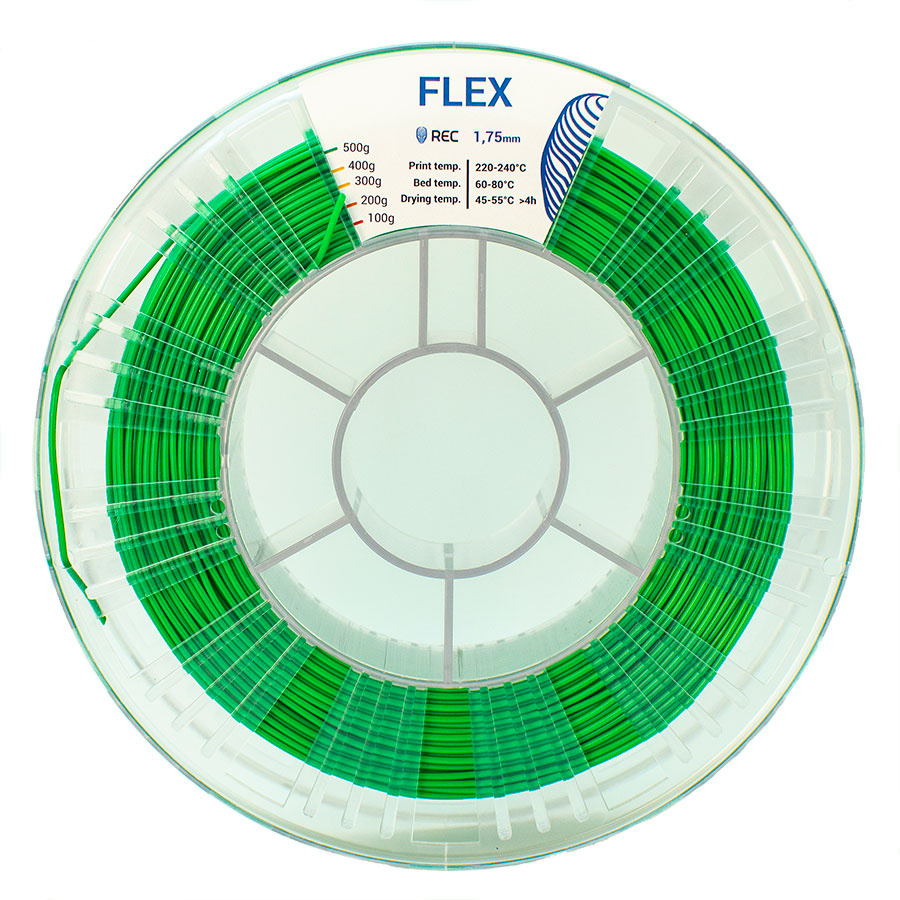 FLEX plastic REC 1.75 mm green