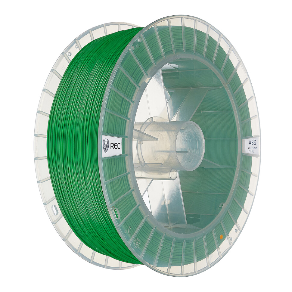ABS пластик REC 1.75мм зелёный 2кг
