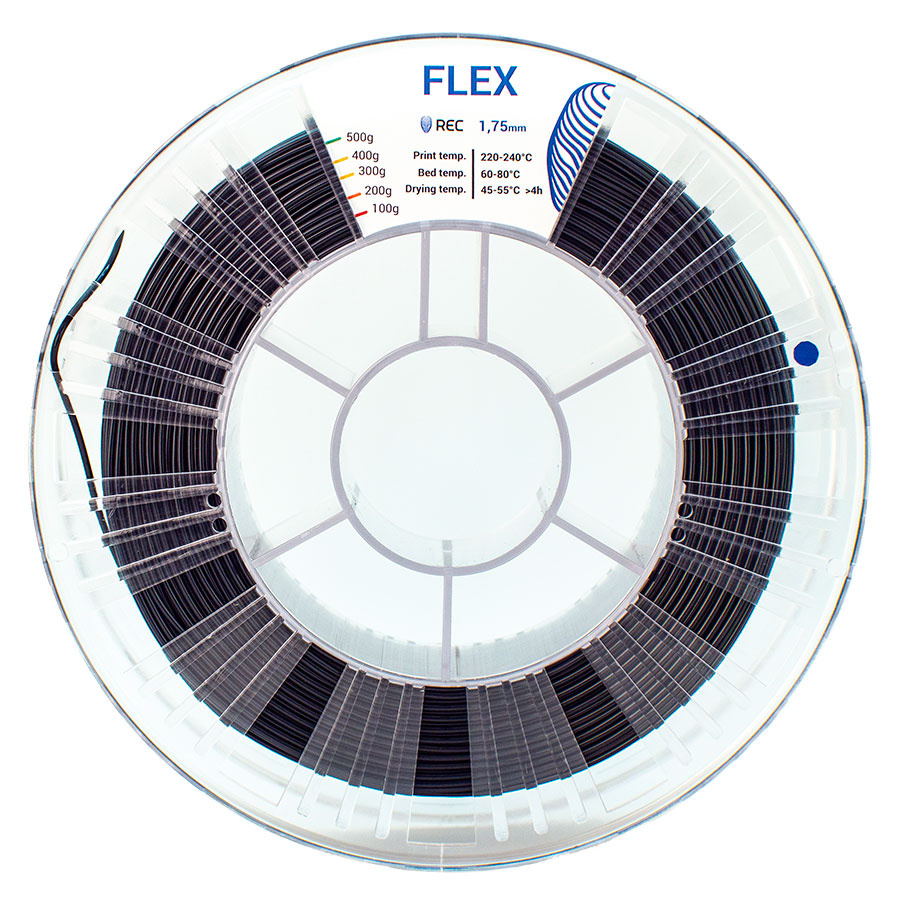 FLEX plastic REC 1.75 mm black