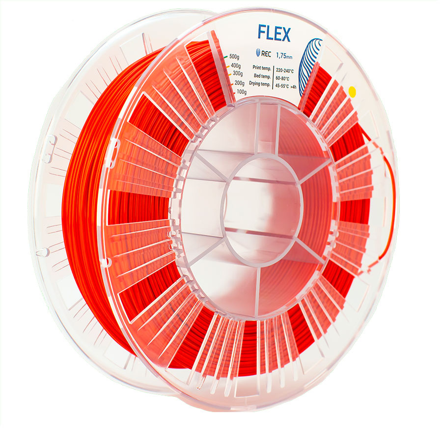 FLEX plastic REC 1.75 mm red