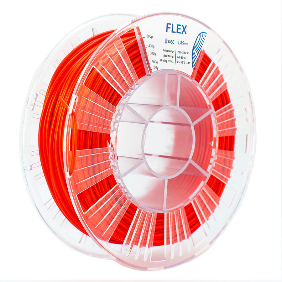 FLEX plastic REC 2.85 mm red