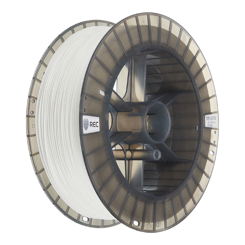 TPU D70 plastic REC 1.75mm white 2kg