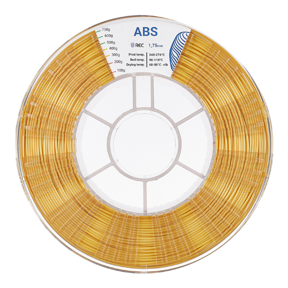 ABS пластик REC 1.75мм золотистый