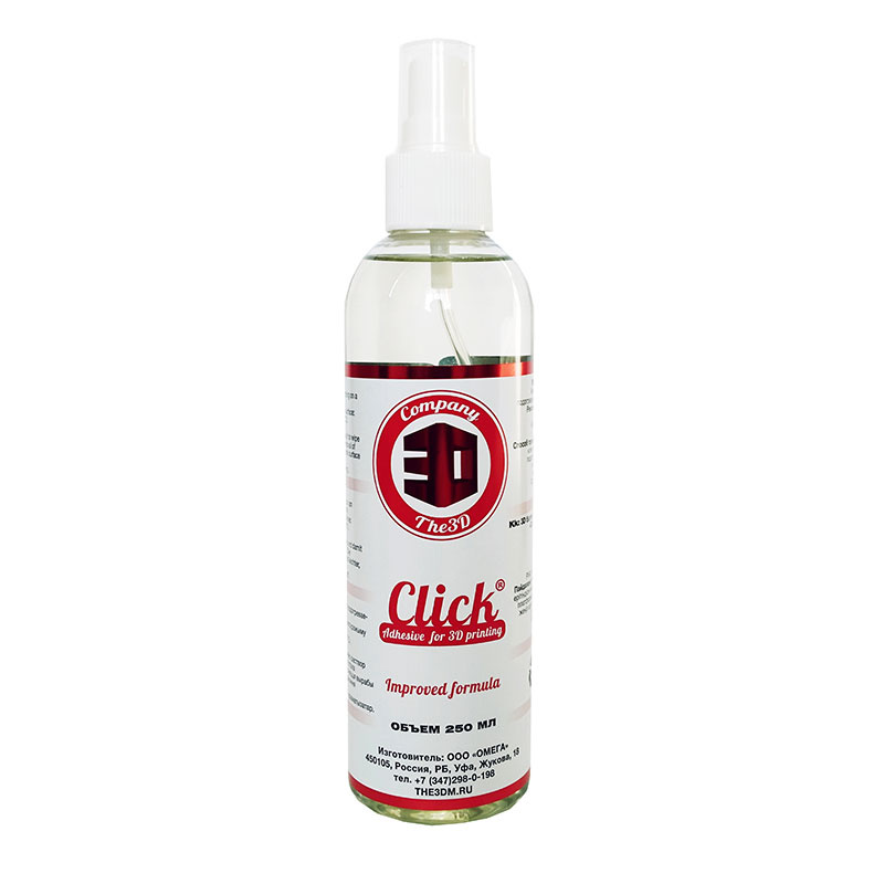 The3D "Click" adhesive varnish 250 ml for 3D printing